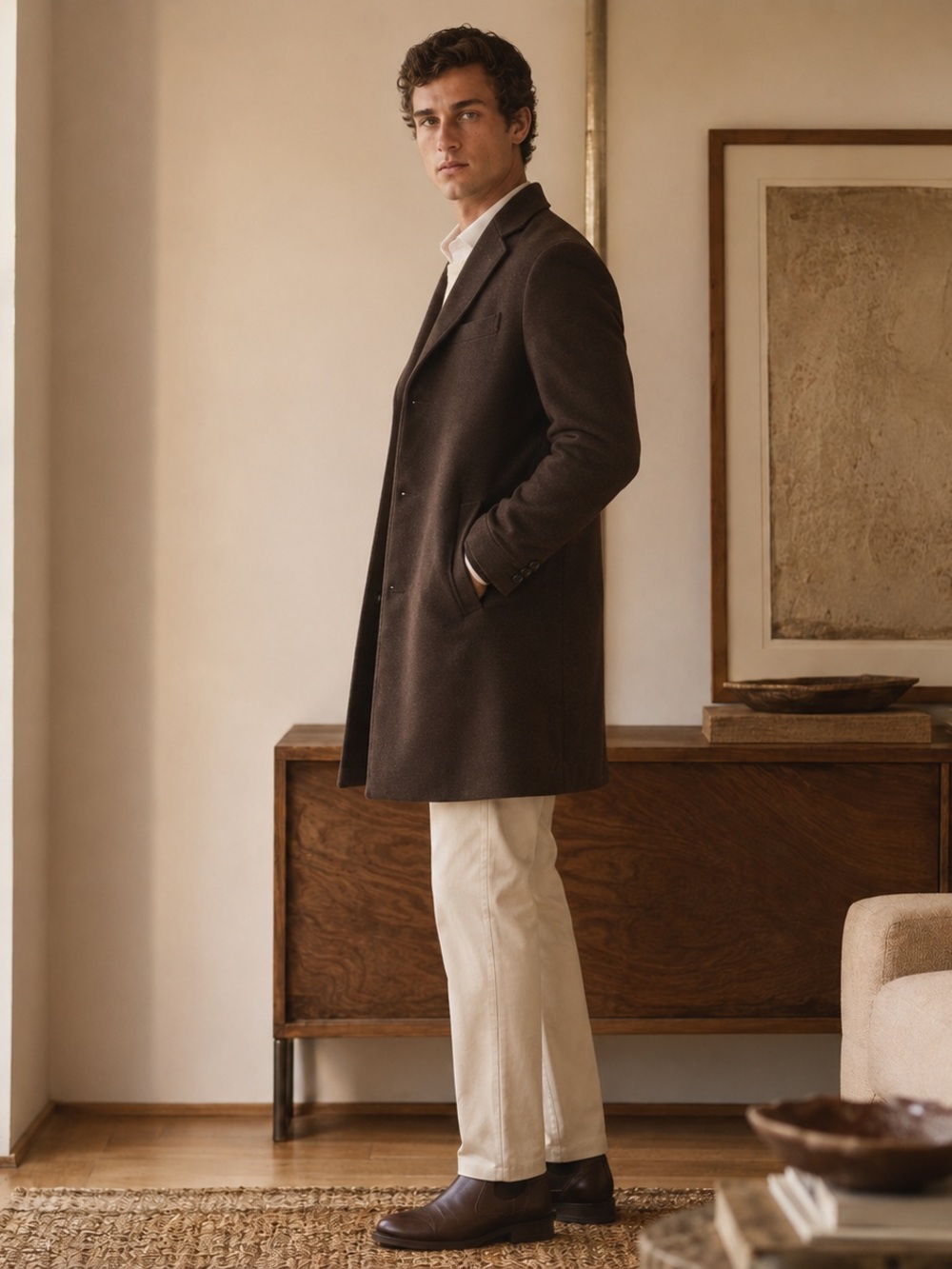 DHALISHAN RARE Authentic 1960’s Vintage Collectible 100% Cashmere Coat, Large - Picture 4 of 7